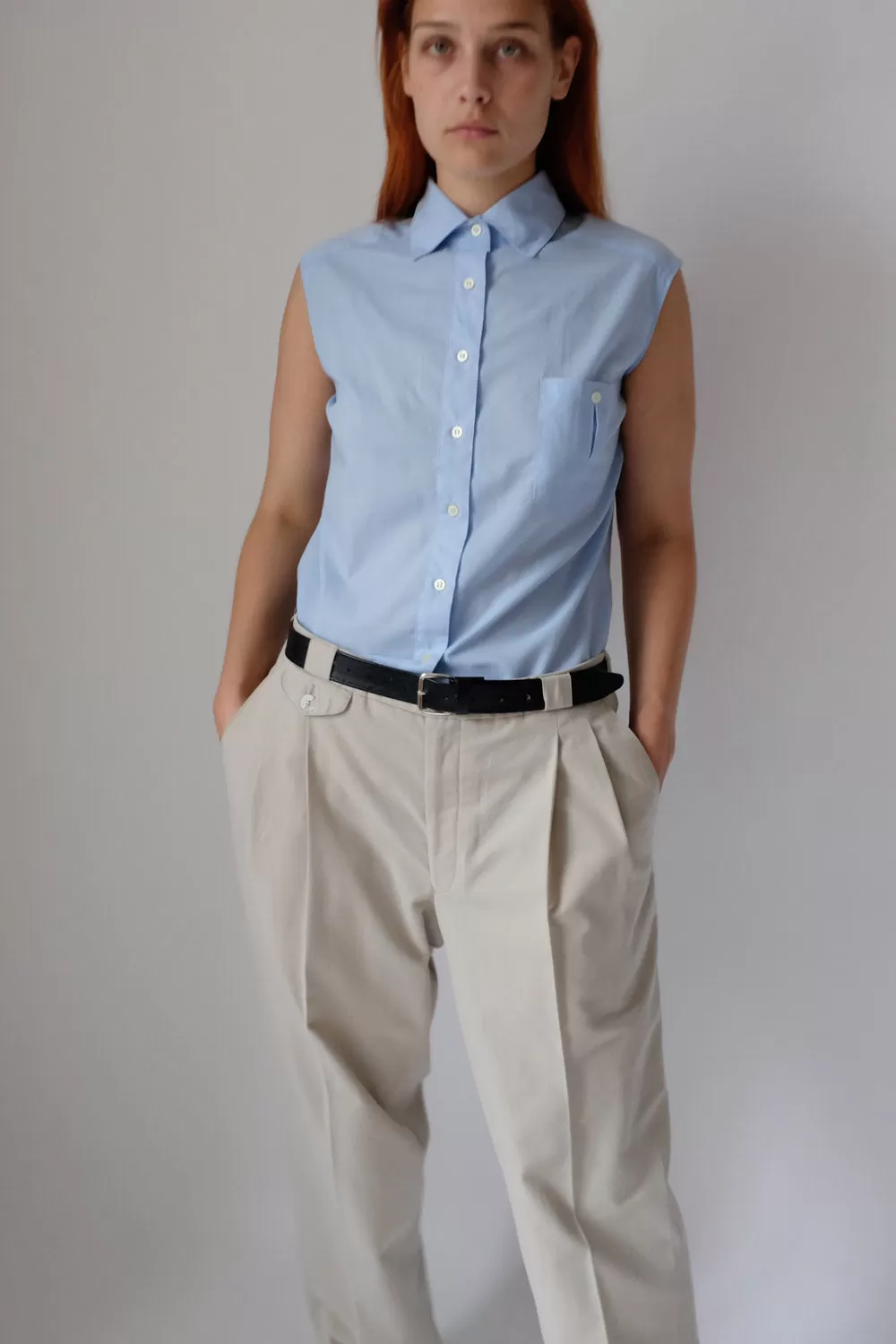 0058_PALE BLUE SLEEVELESS SHIRT