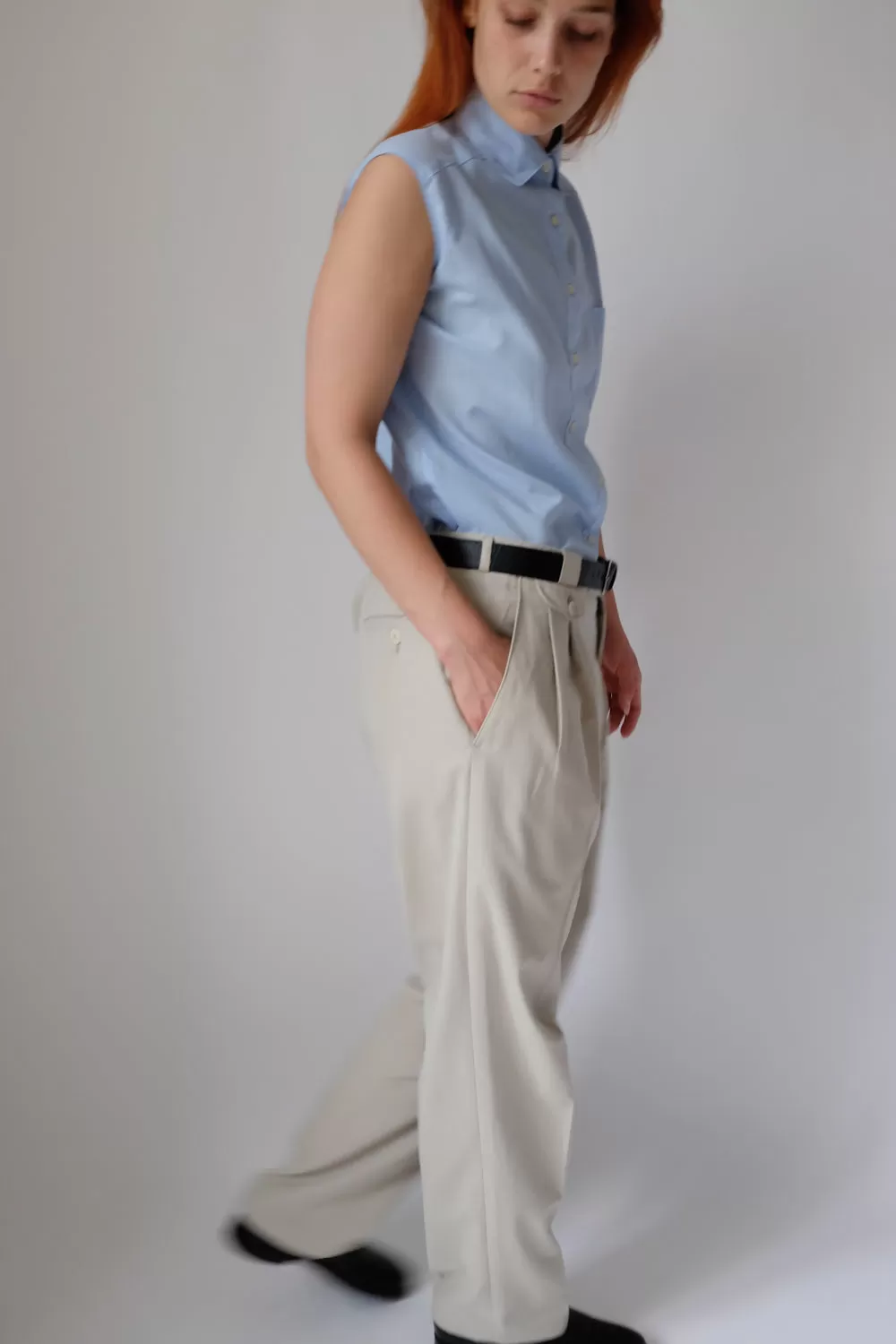 0058_PALE BLUE SLEEVELESS SHIRT