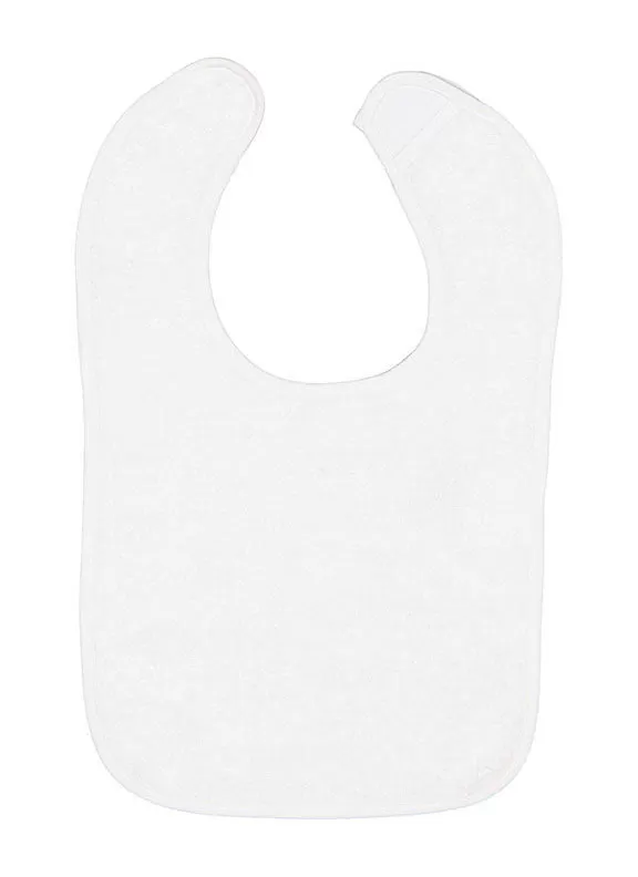 1003 - Rabbit Skins Infant Contrast Trim Terry Bib