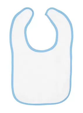 1003 - Rabbit Skins Infant Contrast Trim Terry Bib