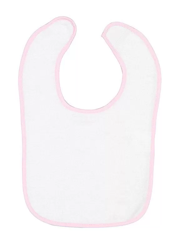 1003 - Rabbit Skins Infant Contrast Trim Terry Bib