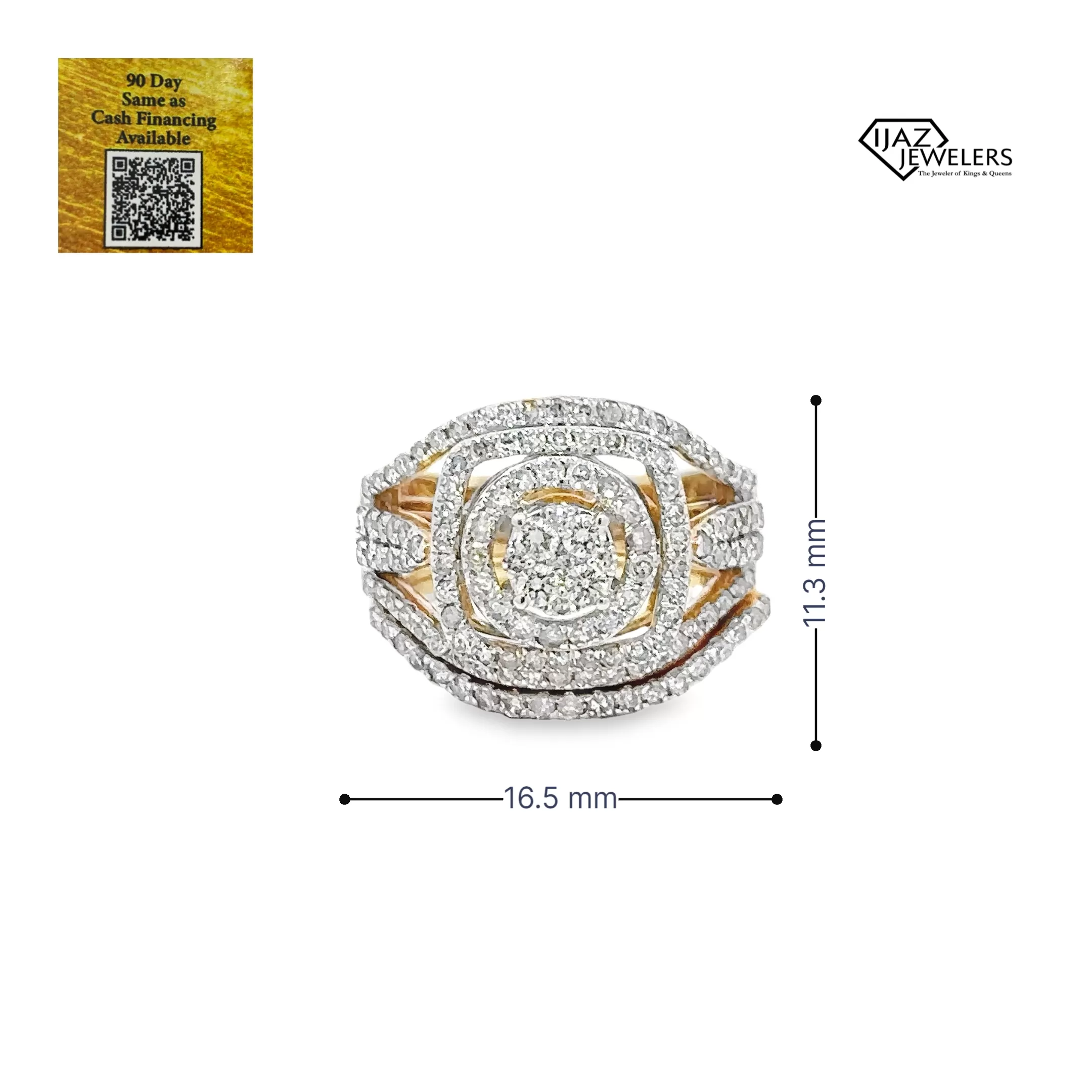 10K Gold 1.44 CTW Diamond Ladies Wedding Set