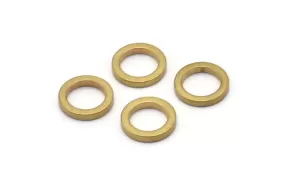 10mm Circle Connectors - 25 Raw Brass Circle Connectors (10x1.5mm) N0438