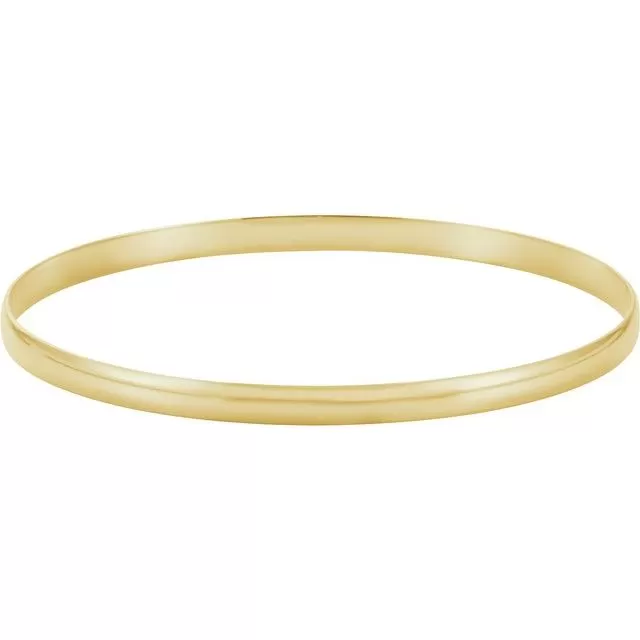 14K Gold Classic Bangle Bracelets