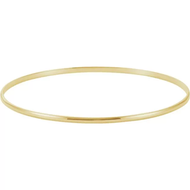 14K Gold Classic Bangle Bracelets