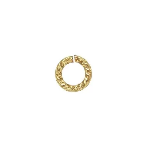 14K Gold Filled 4mm Sparkle Jump Rings - 20.5GA (10 Pieces)