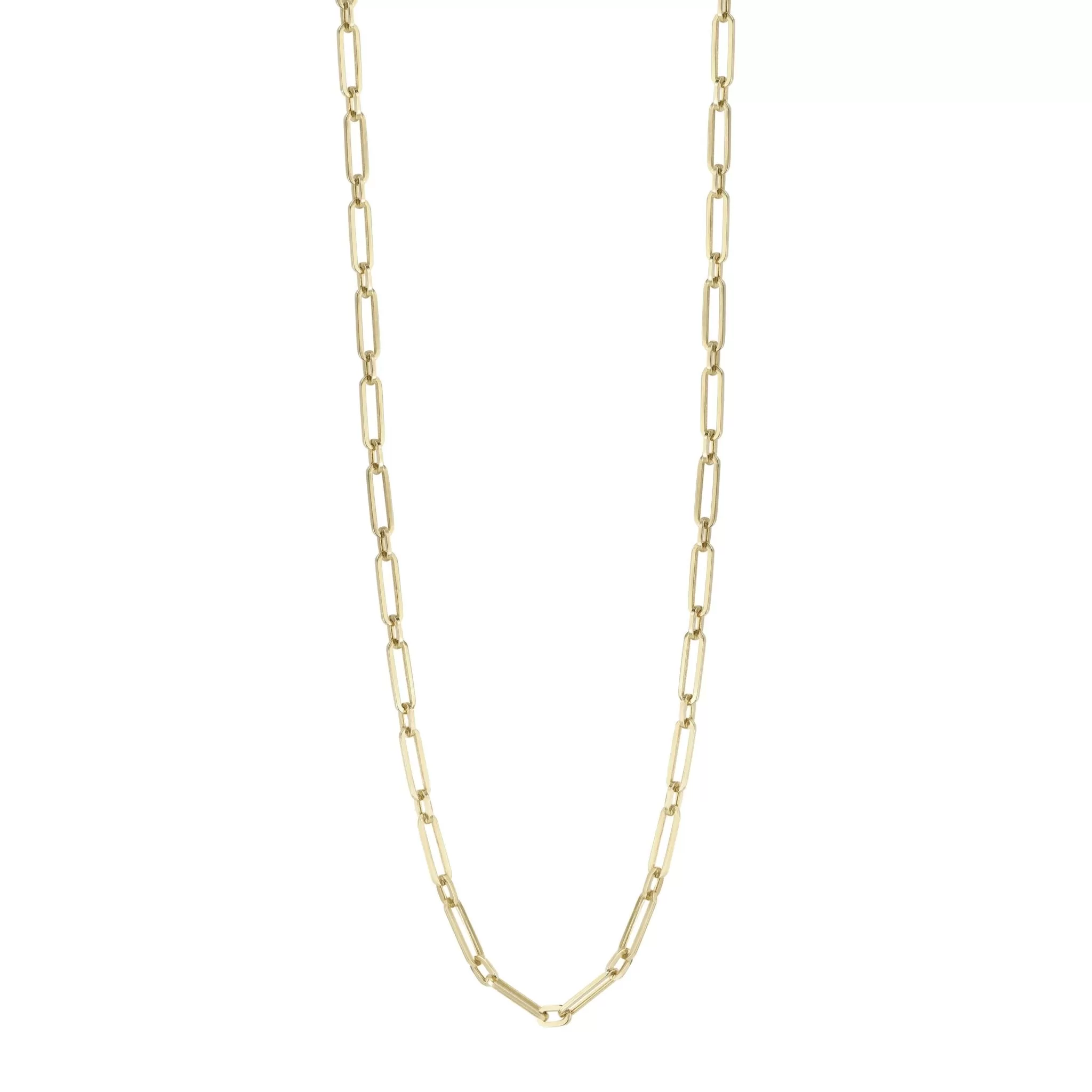 14K Gold Ma'ayan Paperclip Chain Necklace