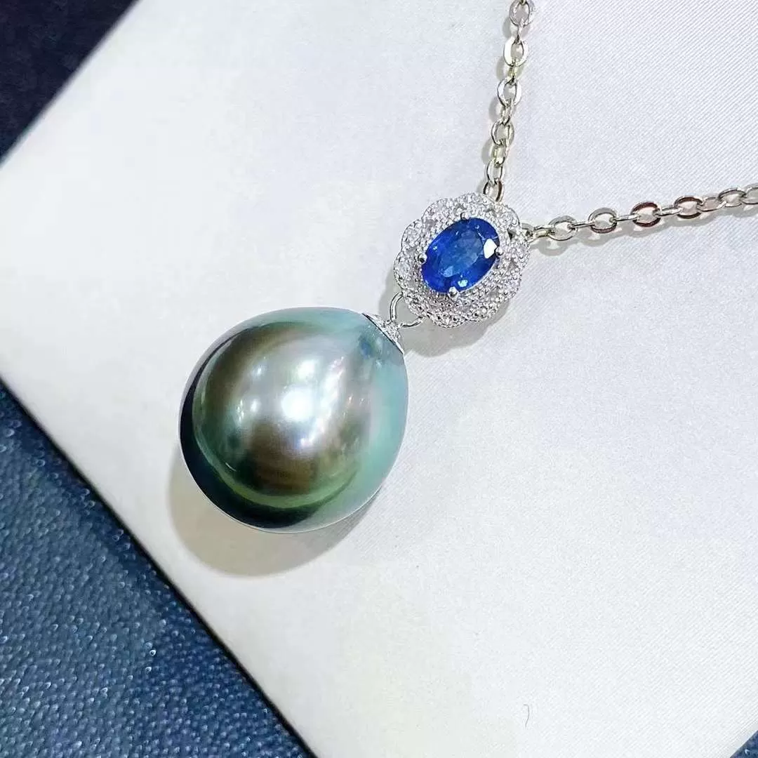 18K White Gold Tahitian Pearls Necklaces - TS013