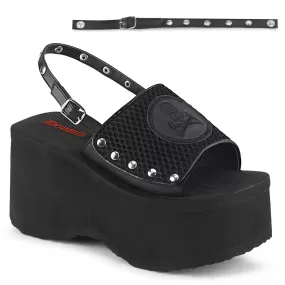 3 Inch Platform FUNN-32 Black Fishnet