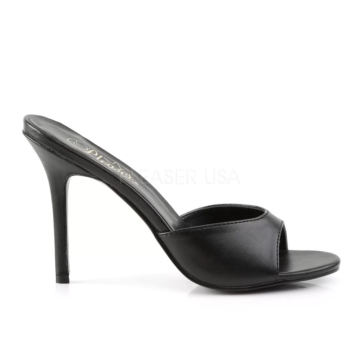 4 Inch Heel CLASSIQUE-01 Black Pu