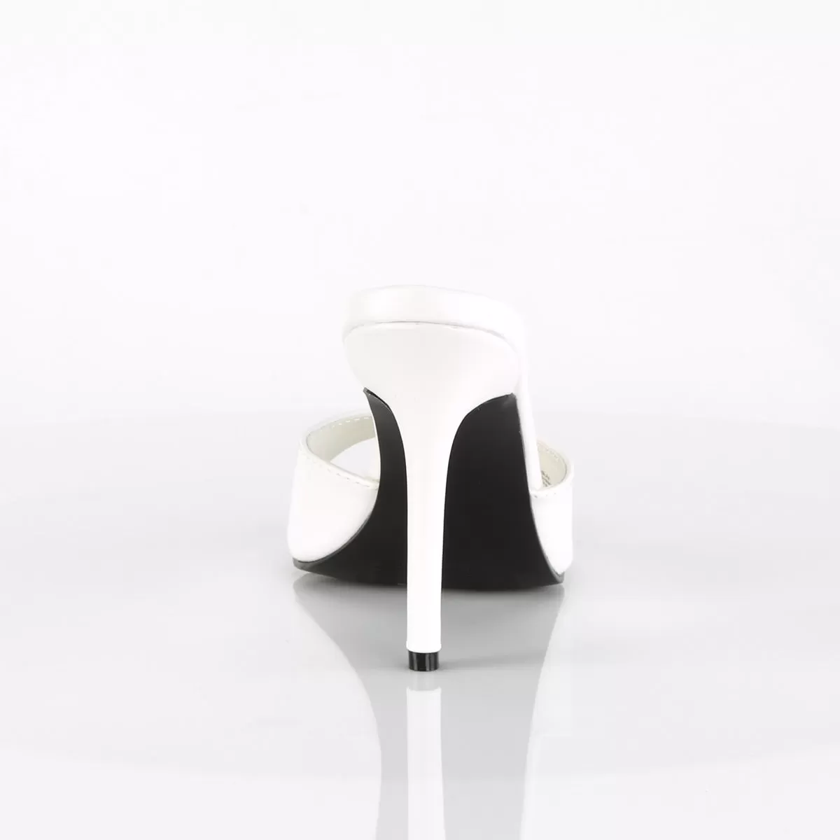 4 Inch Heel CLASSIQUE-01 White Pu