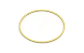 43mm Circle Connectors - 10 Raw Brass Circle Connectors (43x1.4x1mm) A6097