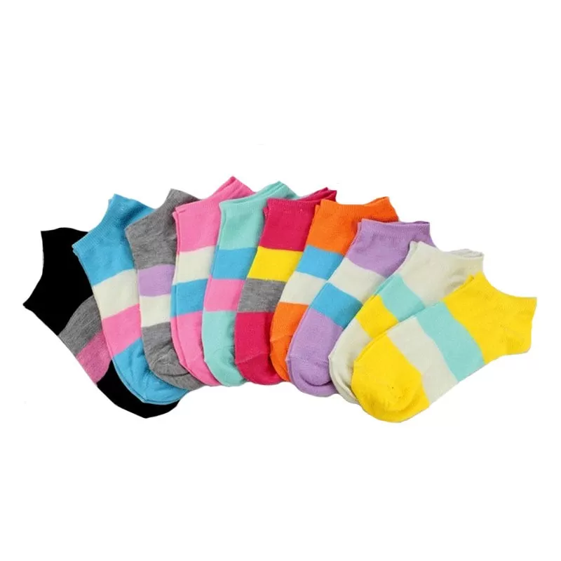 5pair Warm Comfortable Cotton Blends Women's Low Ankle Socks