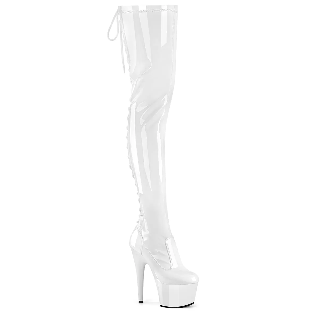 7 Inch Heel ADORE-3850 White Patent