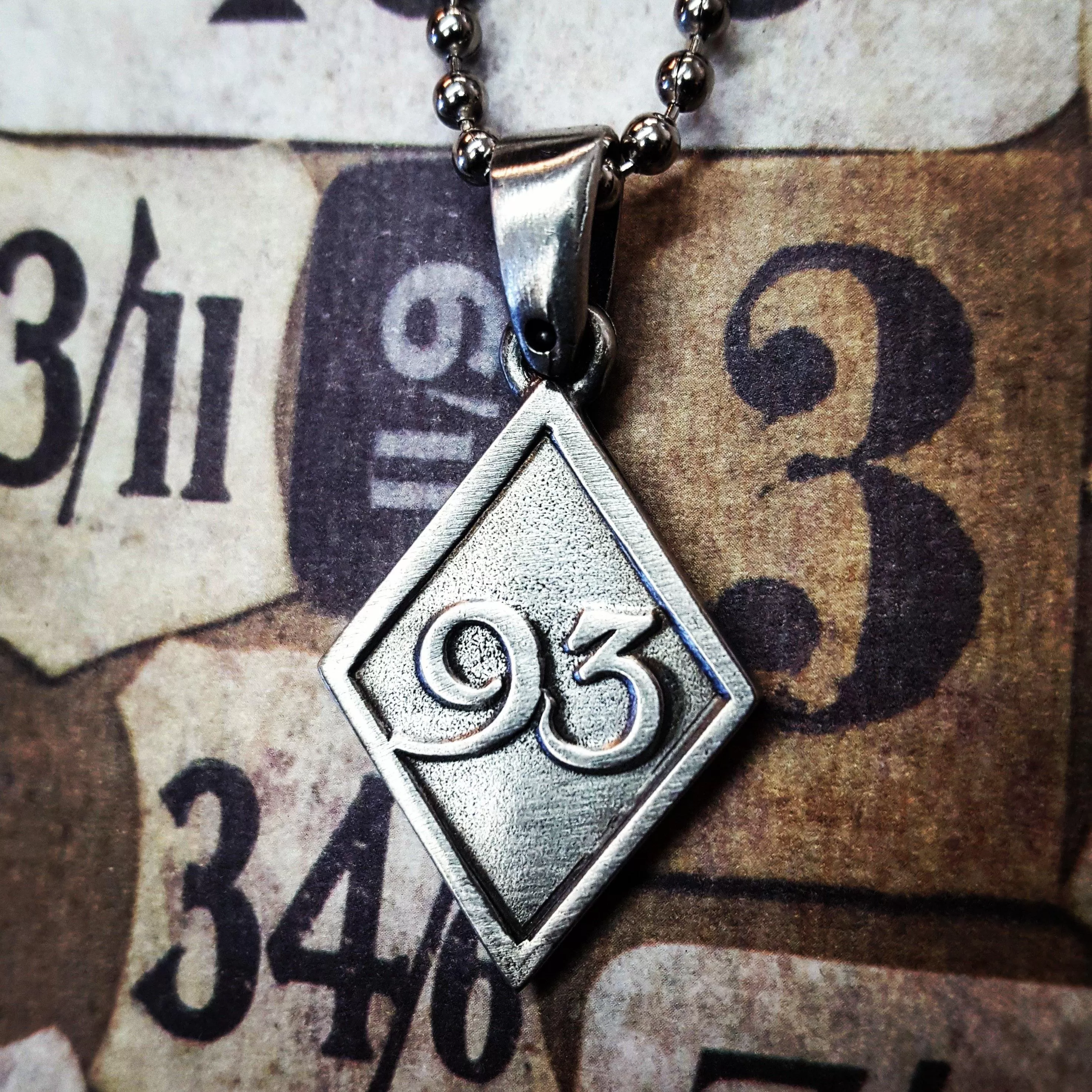 93 Charm Necklace (Double-sided)