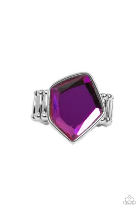 Abstract Escapade Purple Ring - Paparazzi Accessories