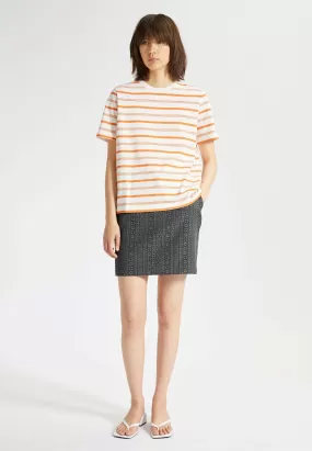 Alma Stripe T-Shirt - dusty orange