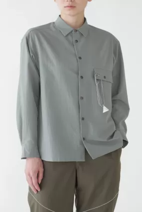 and wander Breathable Shirt - Blue Grey