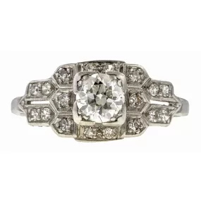 Antique Engagement Ring, Old Mine Diamond 0.62ct.