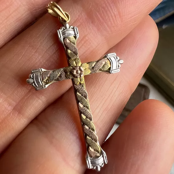 Antique Tri Gold Cross