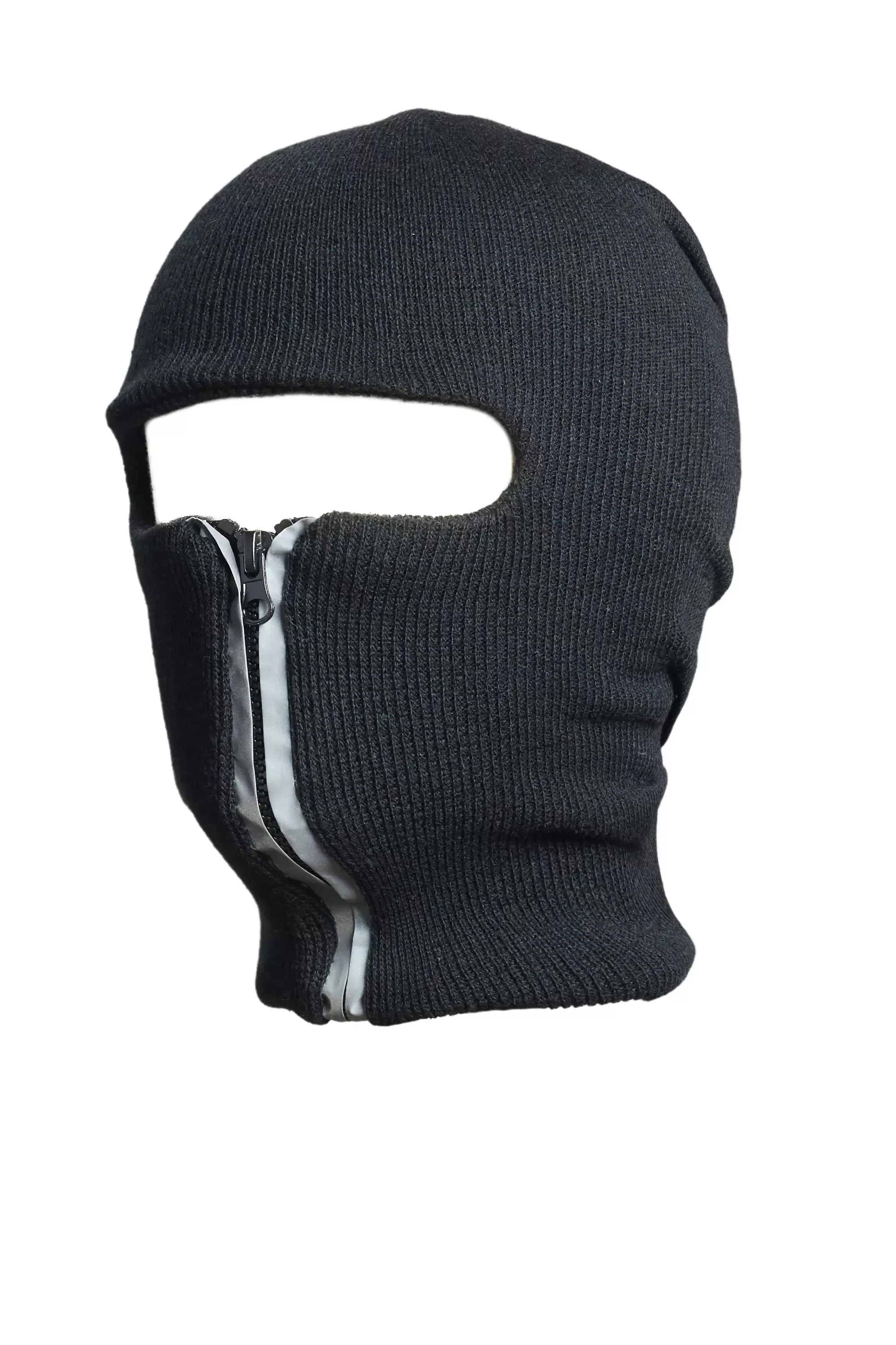 Anzel Black Zipper Ski Mask