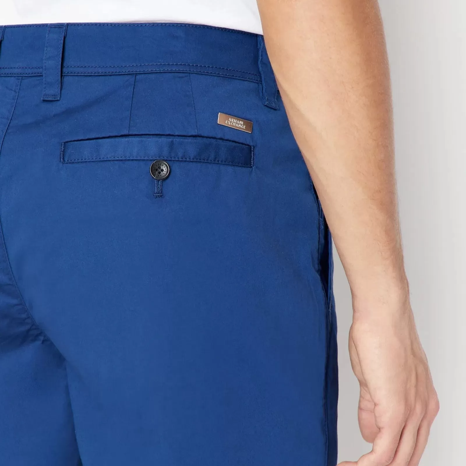 Armani Exchange Blue Chino Shorts