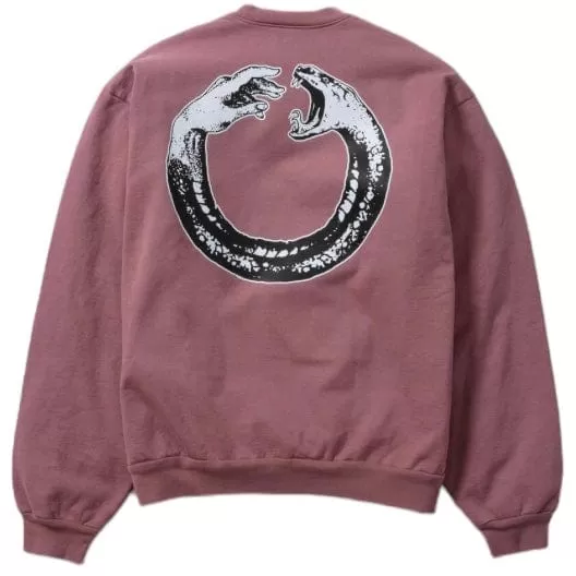 ArtMeetsChaos Woozy Chaos Crewneck (Plum) AMC076C