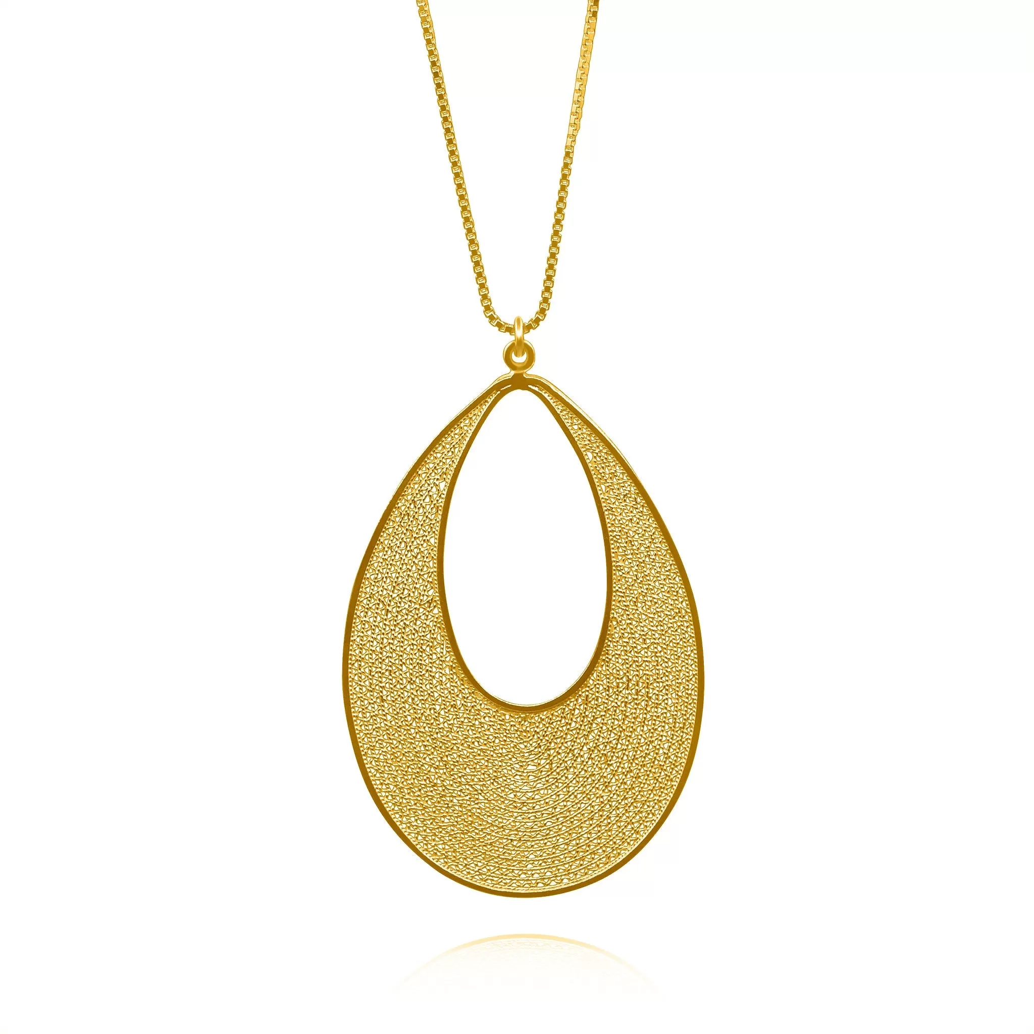 AUDRINA GOLD PENDANT NECKLACE FILIGREE