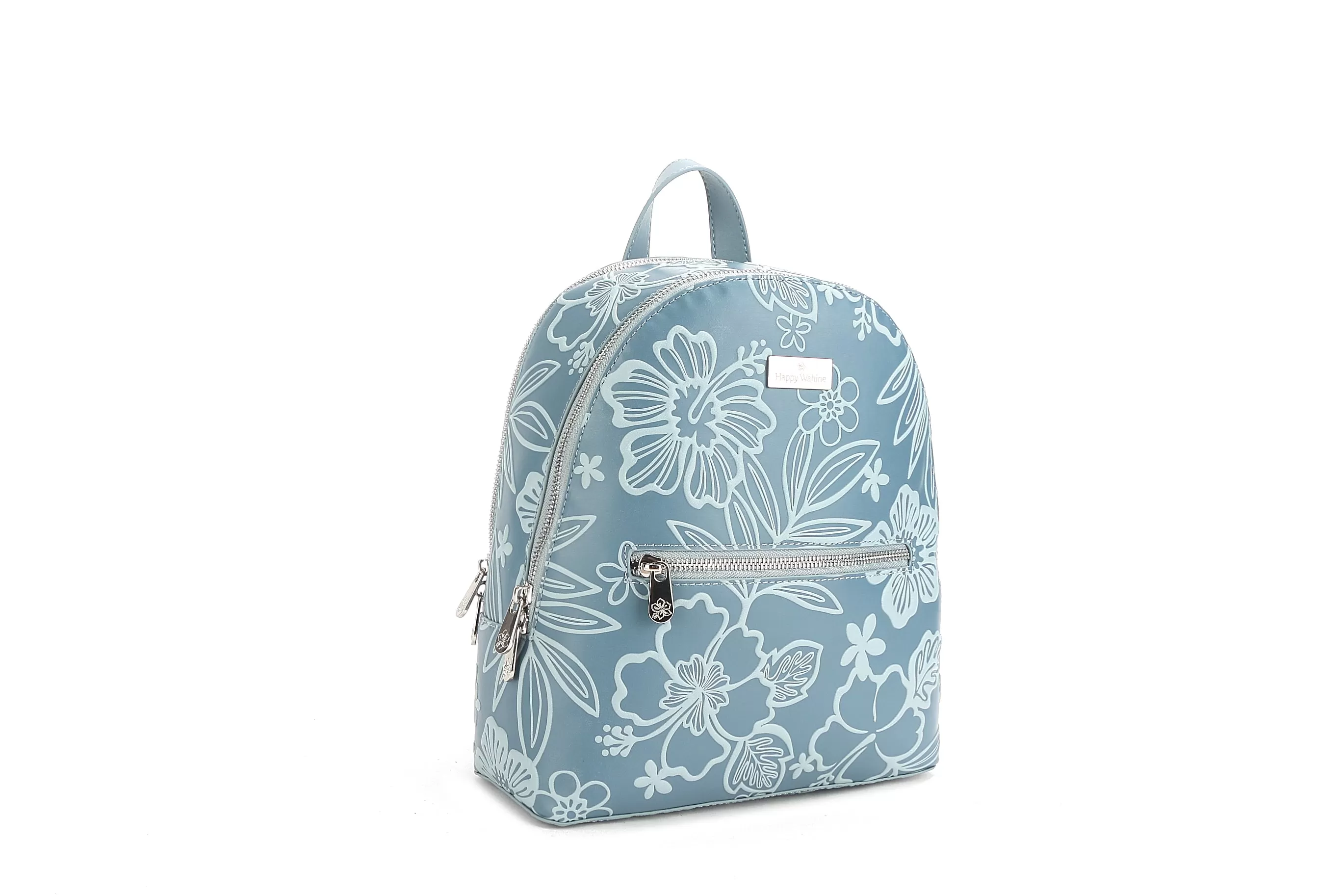 Backpack Tiffany Cherry Blossom Embossed Blue