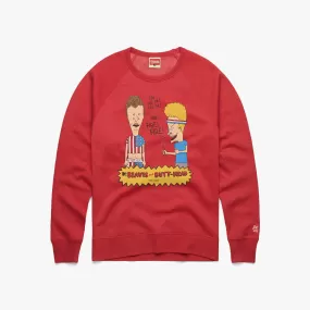 Beavis And Butt-Head Fireworks Crewneck