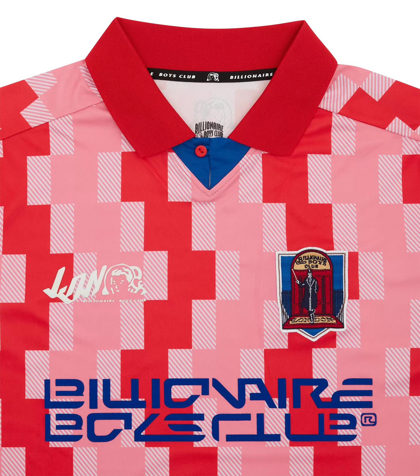 BILLIONAIRE BOYS CLUB LONDON FOOTBALL SHIRT - RED