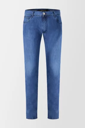 Billionaire Middle Blue Super Straight Cut Double B Jeans