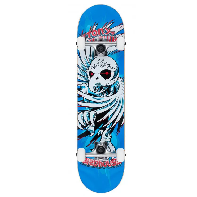 Birdhouse Stage 1 Hawk Spiral Blue Complete Skateboard - 7.75