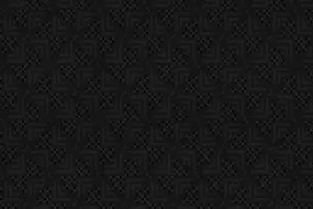 Black Jacquard 65% Wool 35% Silk (Ref-818009)