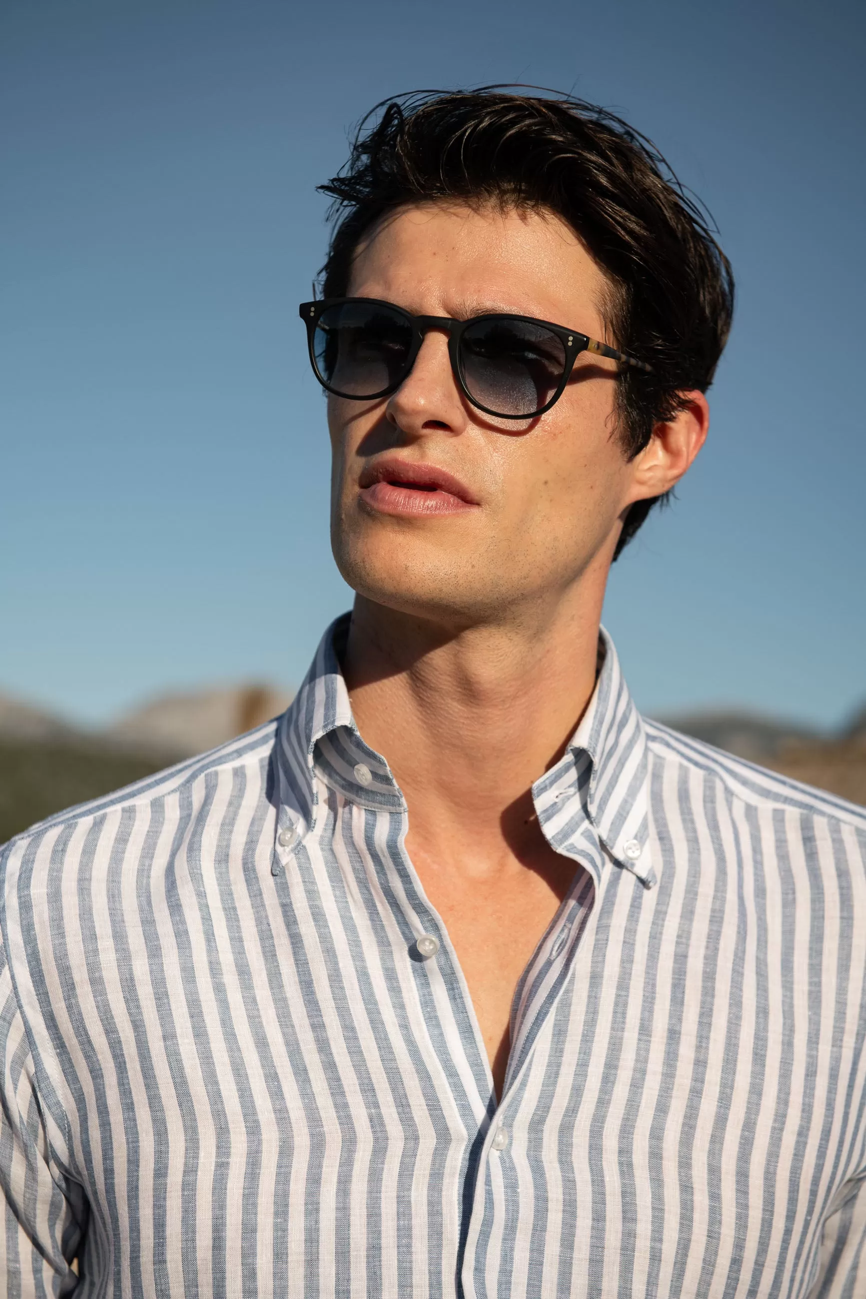 Black sunglasses Capri - Made in Italy