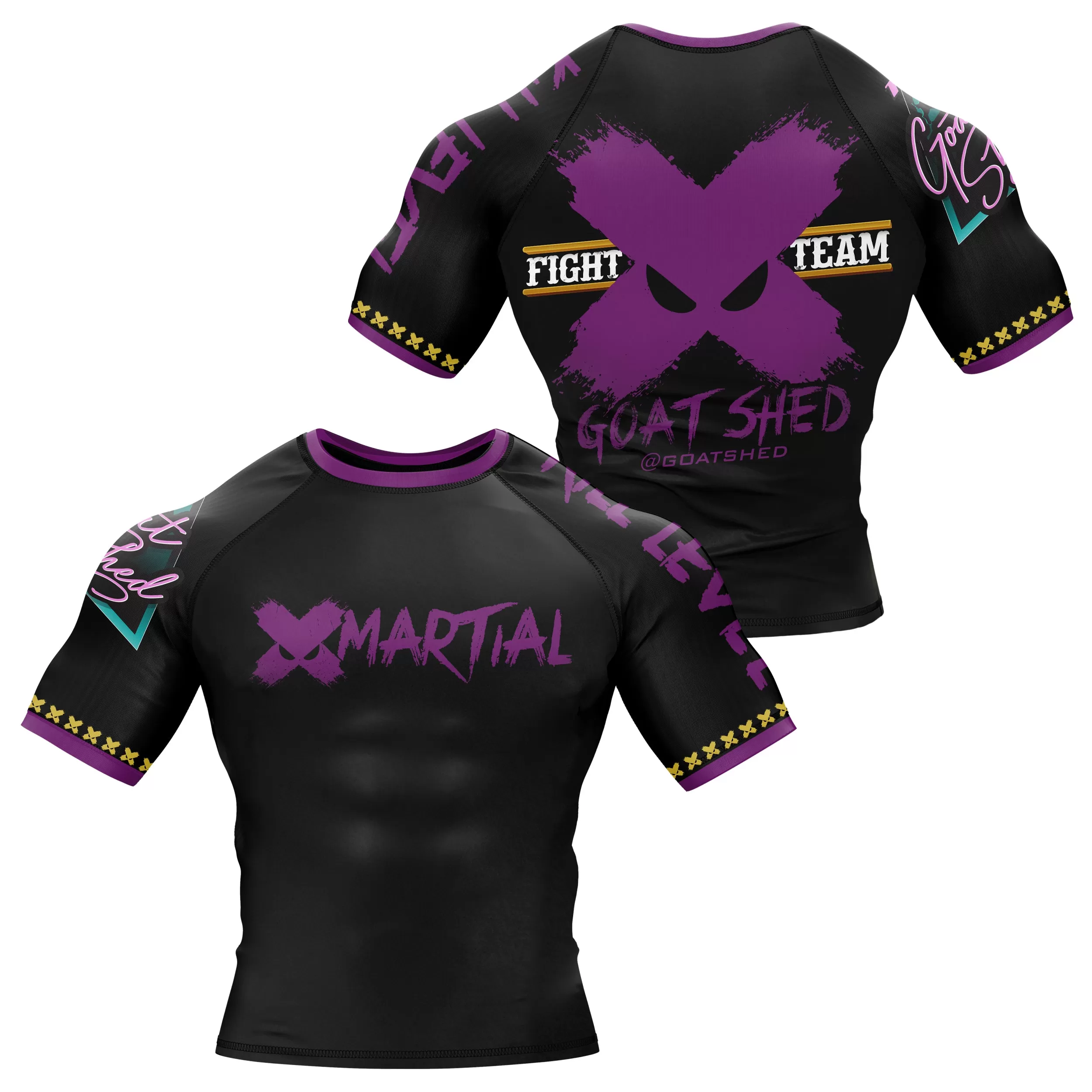 Blue Goat Shed BJJ Rash Guard