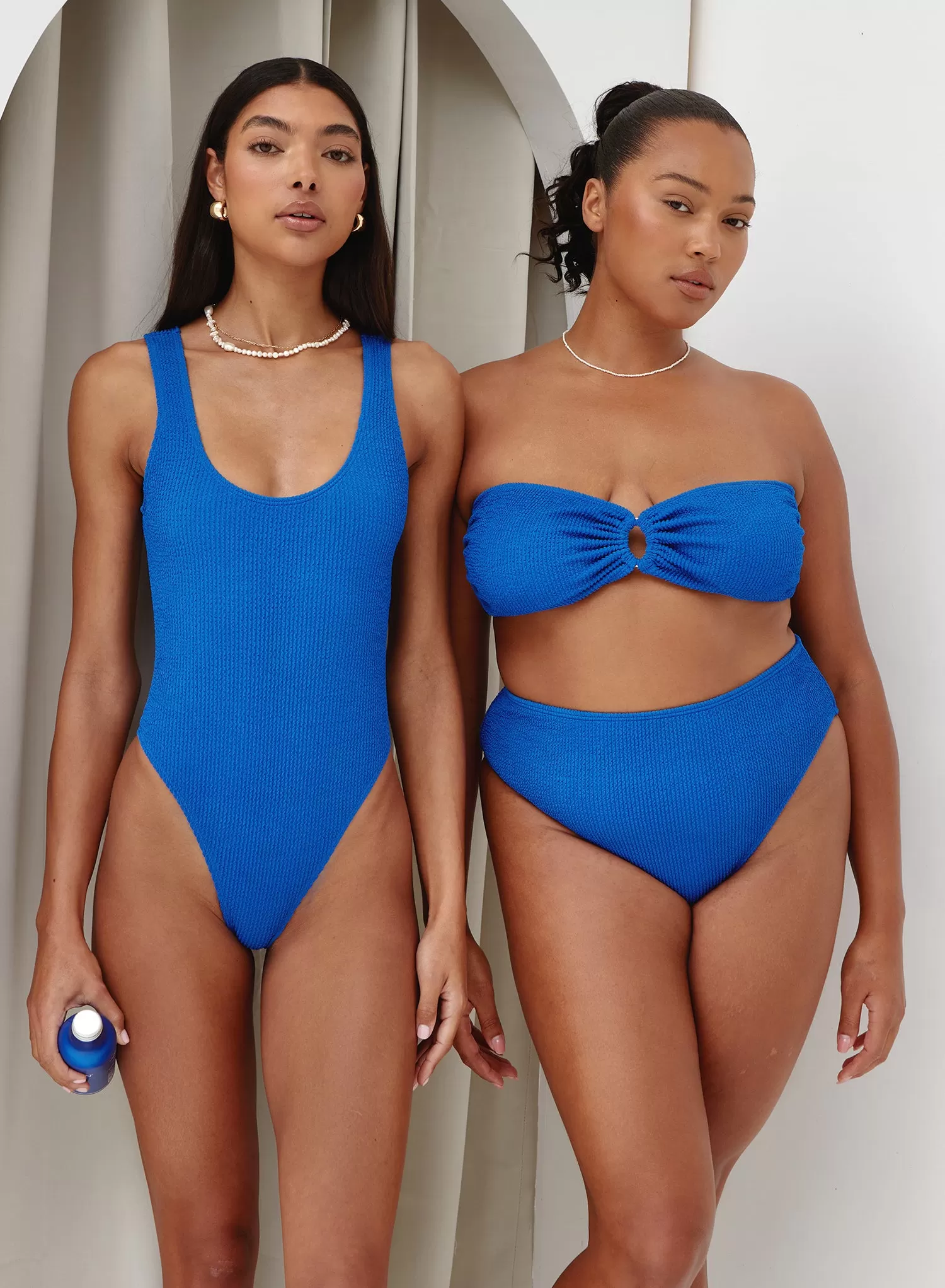 Blue High Waisted Bikini Bottom – Kylah