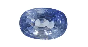 Blue Sapphire (Ice Blue), Oval 2.96ct