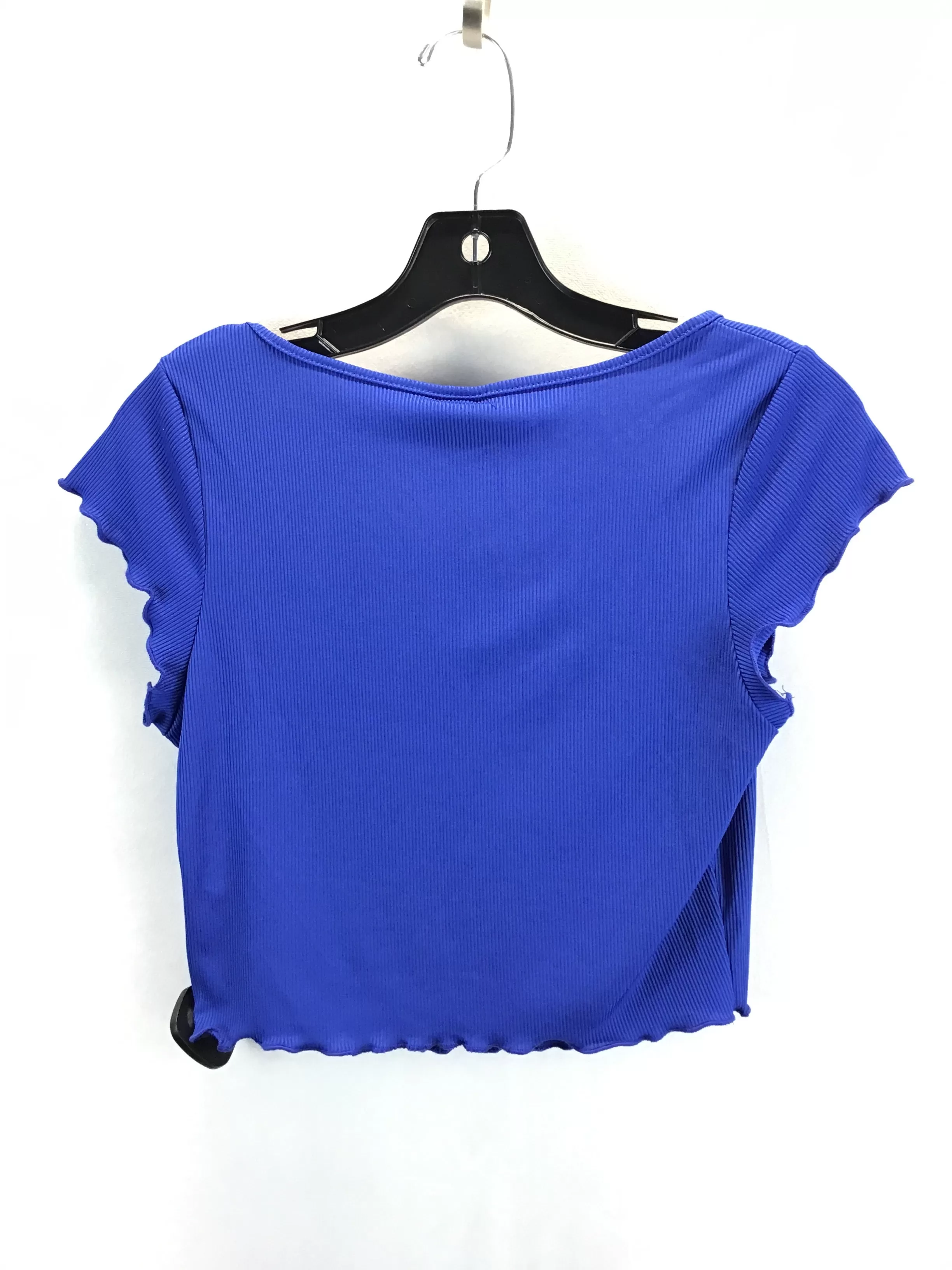 Blue Top Short Sleeve Shein, Size M