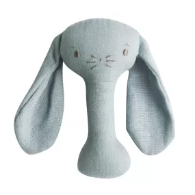 Bobby Bunny Stick Rattle - Grey Linen