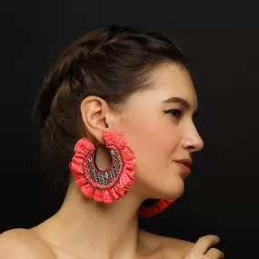 Bohemian Hand Embroidered Hoops