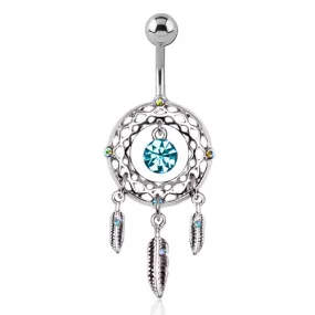 Boho Mojo Dream Catcher Belly Dangle