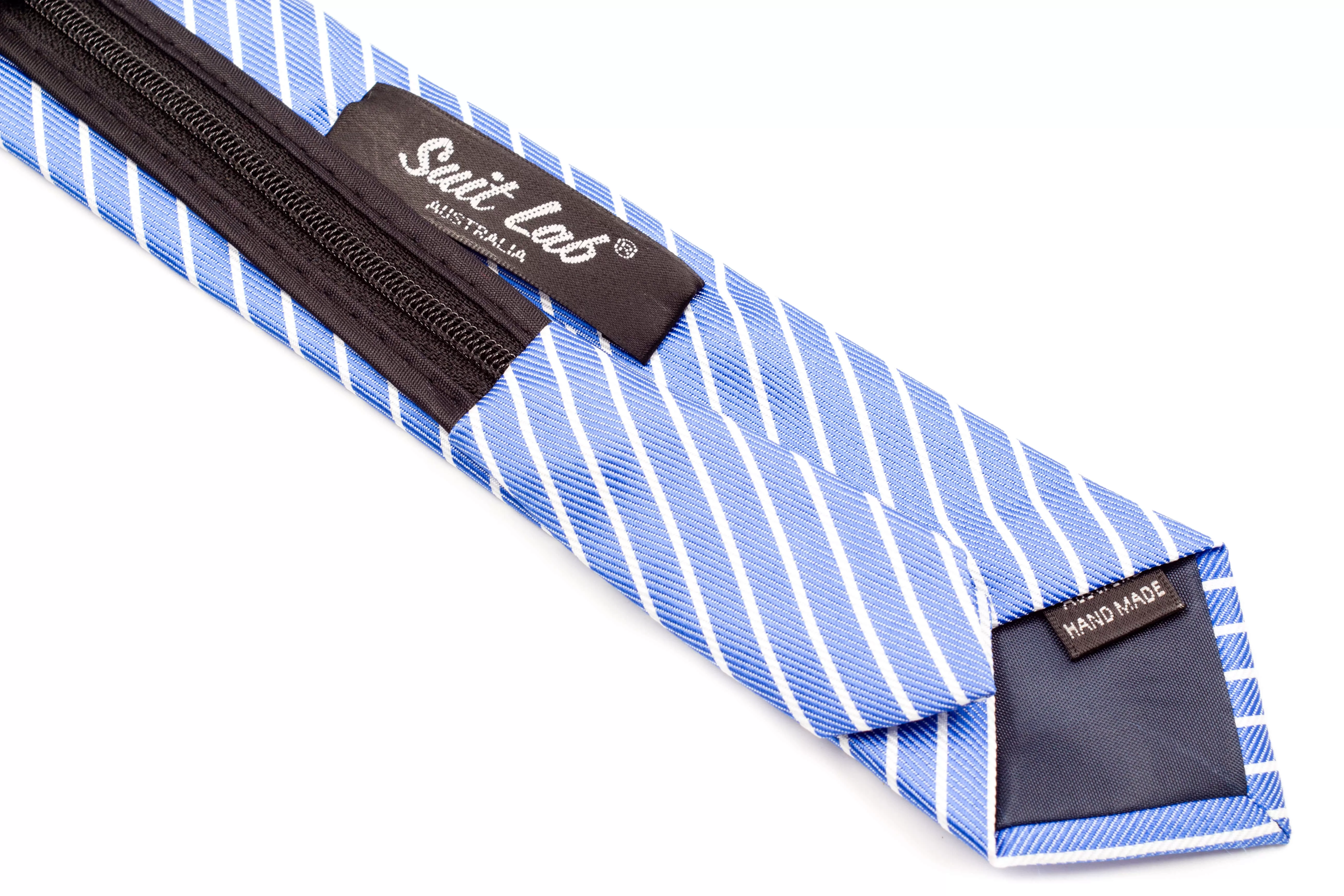 Boys Ties - Sky Blue Stripes