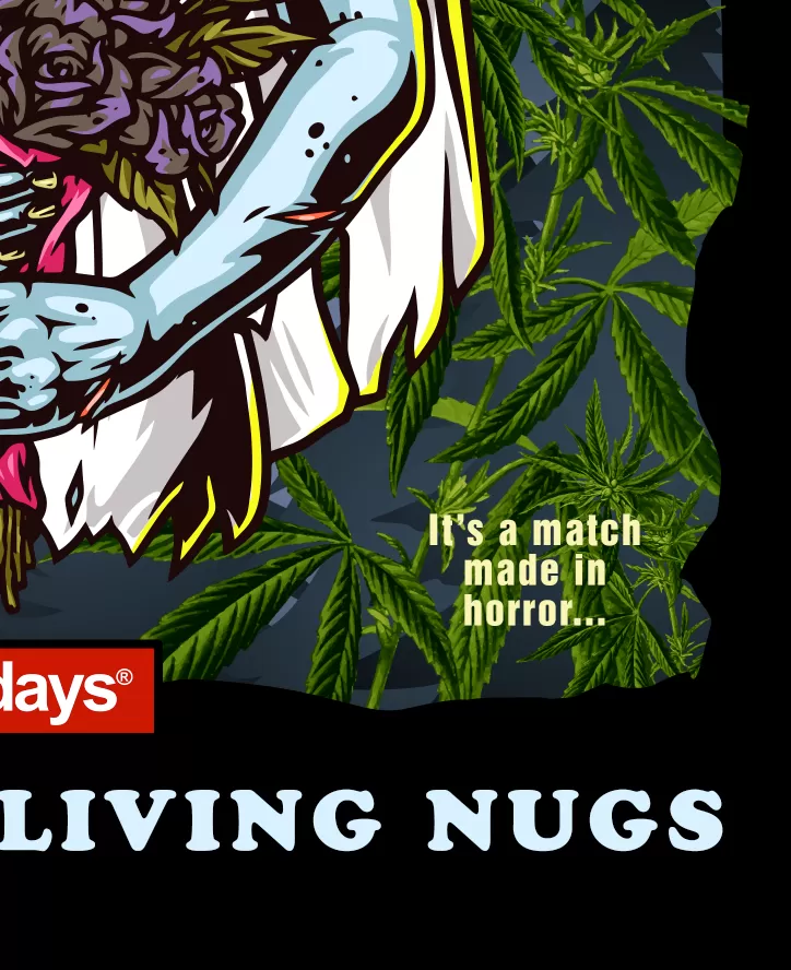 Bride of the Living Nugs Blue Tie dye