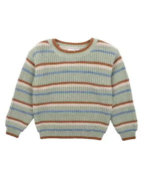 BUG STRIPE KNITTED JUMPER 3-7 YRS