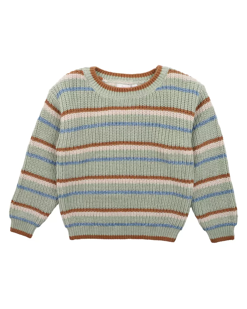 BUG STRIPE KNITTED JUMPER 3-7 YRS