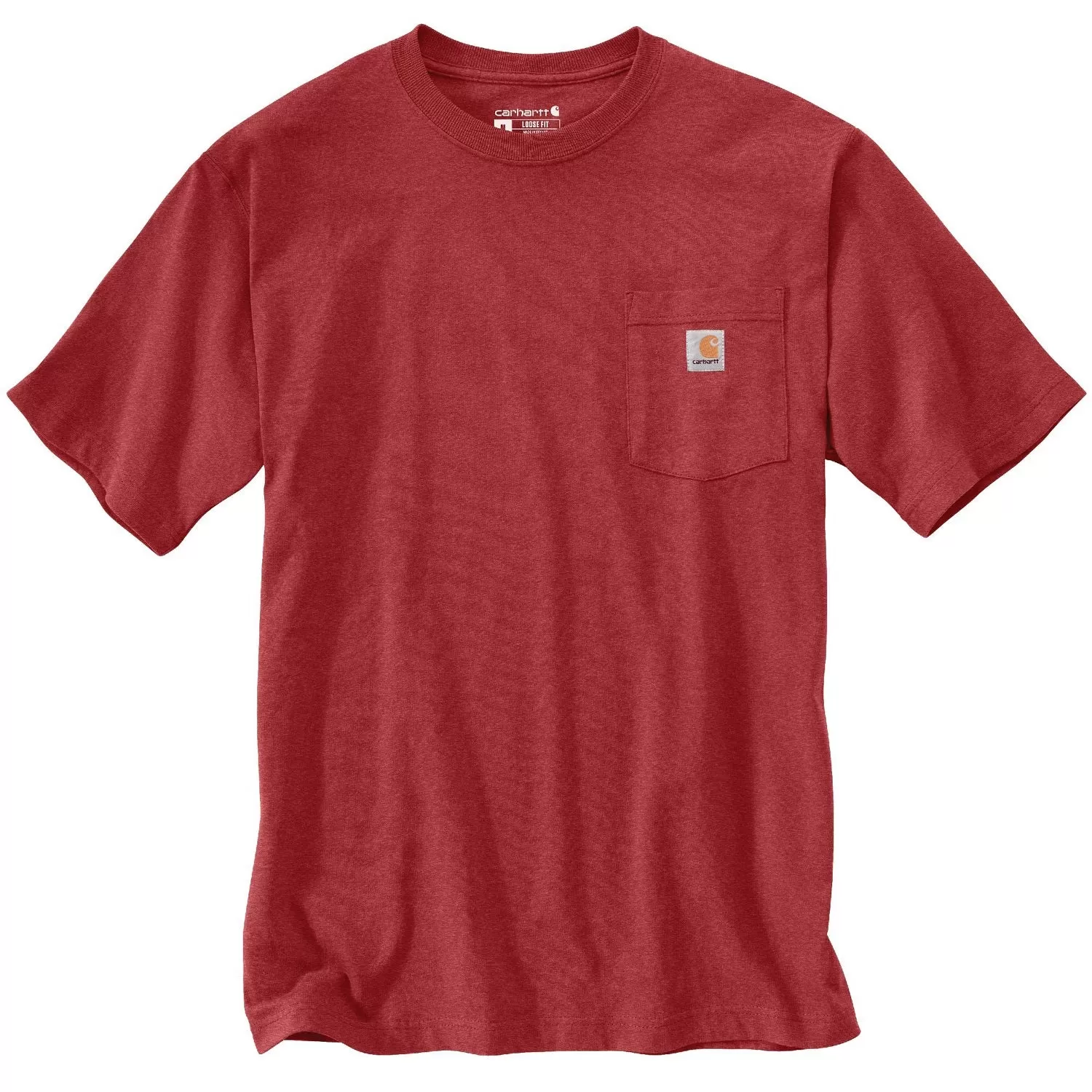 Carhartt Men's Short Sleeve Pocket T-Shirt_Crabapple Heather