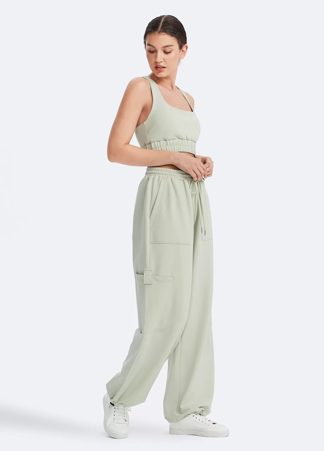 Casual Drawstring Waist Sweatpants