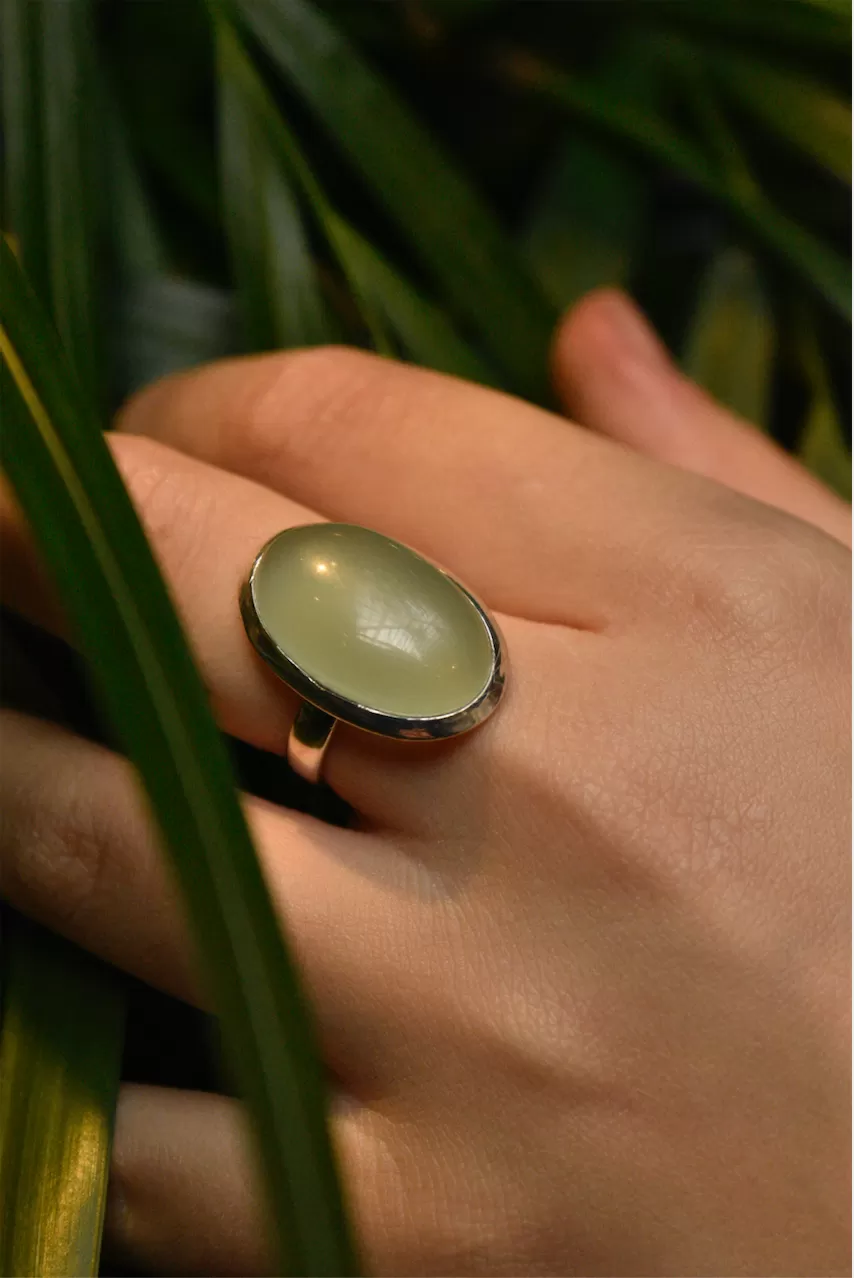 Chalcedony Ariel Ring - Large Oval