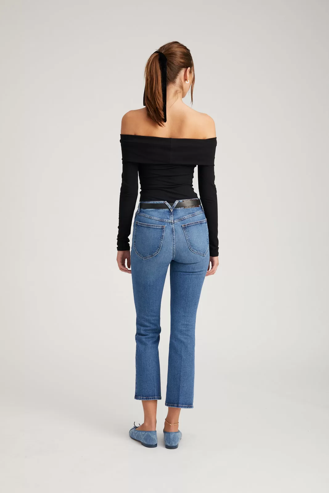 Charlotte Crop Flare Denim